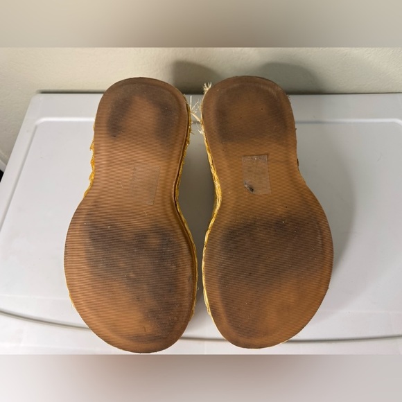 Women's Cream Woven Platform Sandals - Picture 7 of 7